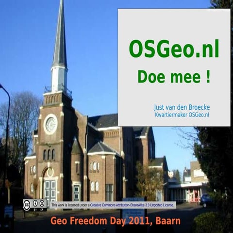 OSGeo.nl - Introductie - Geo Freedom Day