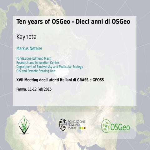 10 years of OSGeo - Happy Birthday