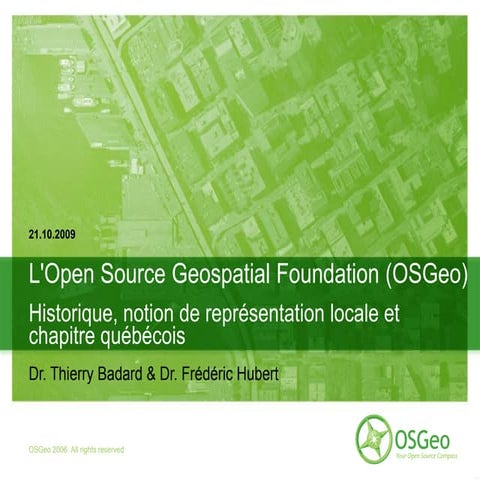 Open Source Geospatial Foundation (OSGeo) | PDF