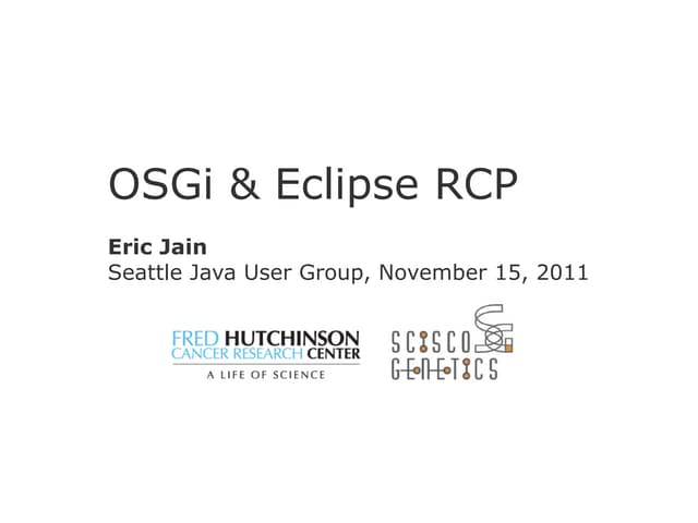 OSGi and Eclipse RCP