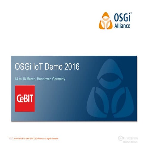 OSGi IoT Demo @ CeBIT 2016