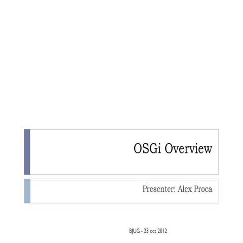 OSGi overview