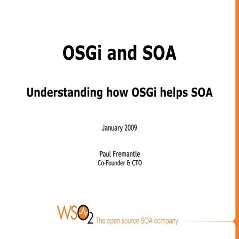 Osgi Webinar