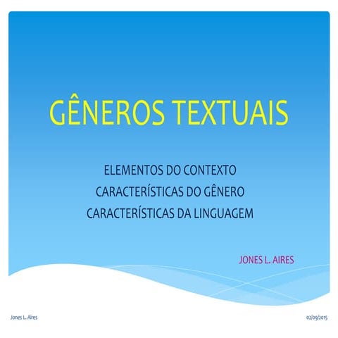 Os gêneros textuais 2