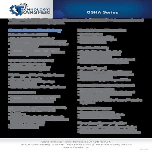 Comprehensive Risk Models and Safety Analysis Techniques for OSH ...