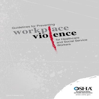 OSHA Guidelines to Preventing Workplace Violence