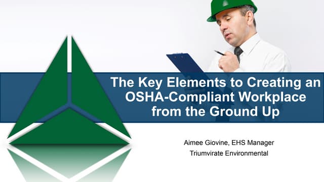 The Key Elements of Building an OSHA-Compliant Workplace from the Ground Up