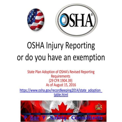 Osha injury reporting