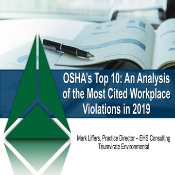OSHA's Top 10: An Analysis of the Most Cited Workplace Violations in 2019