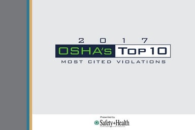 2017 OSHA's Top 10 (preliminary data)