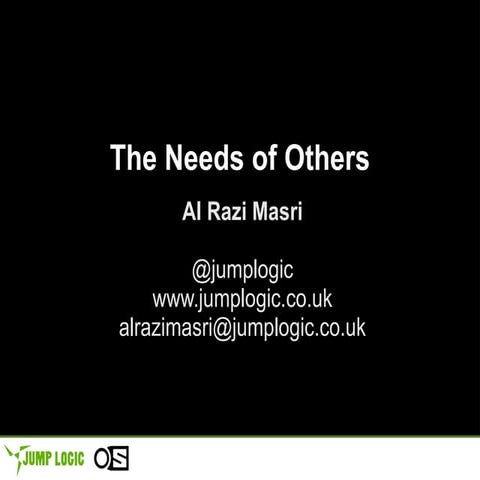 Needs of others November 2011