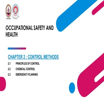 Occupational Safety and Health- Control Methods 1