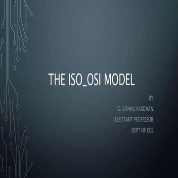 The ISO_OSI Reference Model