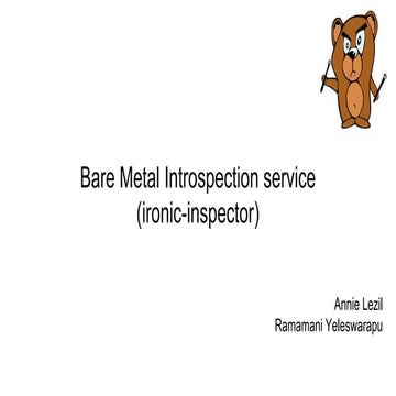 Osic tech talk presentation on ironic inspector