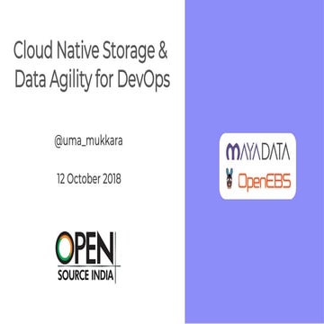 Data Agility for Devops - OSI 2018