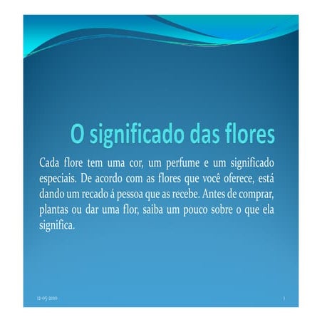 O significado das flores | PDF