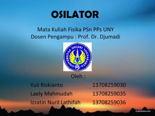 Osilator kelompok 6