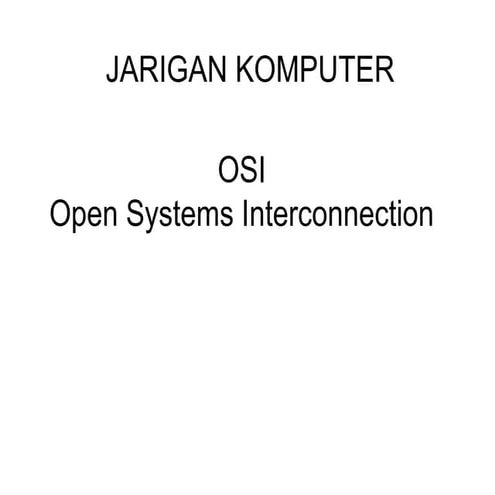 jaringan komputer (OSI)