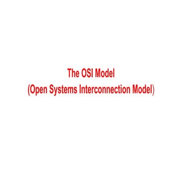  The OSI model