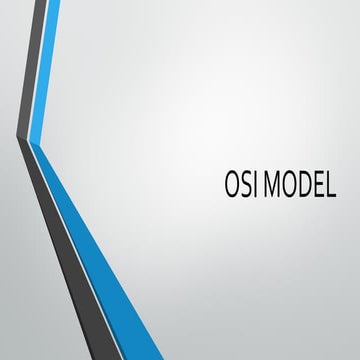 OSI(Open Systems interconnection) MODEL.