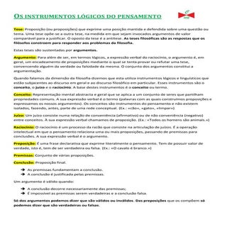 Os Instrumentos Lógicos do Pensamen...