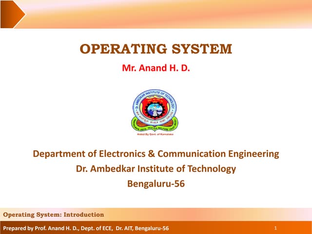 OS introduction