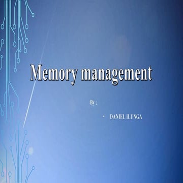 Memory management