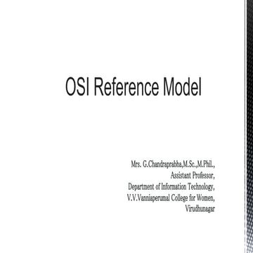 Osi reference model