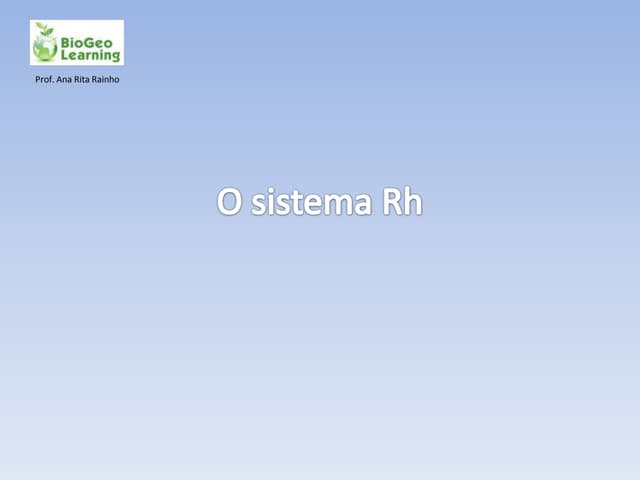 Bio12-O sistema rh
