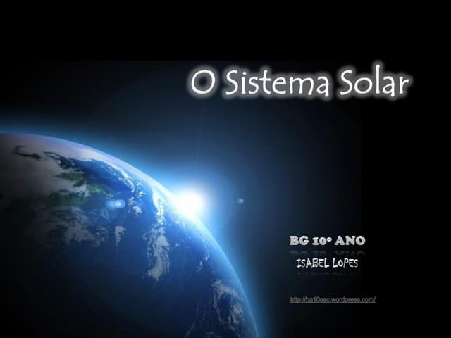 O sistema solar