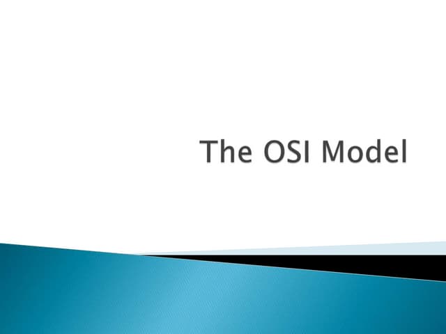 OSI and TCPIP Model