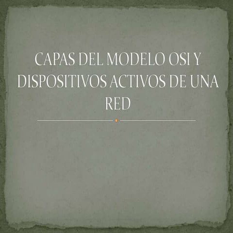 Osi y dpt red
