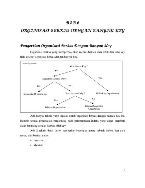 6. organisasi multi key