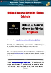 sapatenis osklen promoção