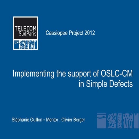 OSLC-CM connector in SD