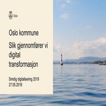 Oslo Origo - digital transformasjon