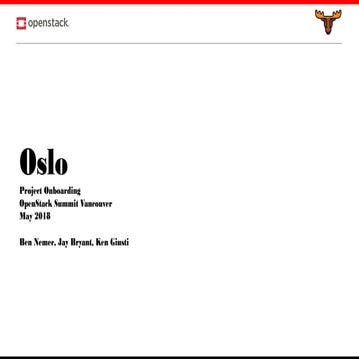 Oslo Vancouver Onboarding