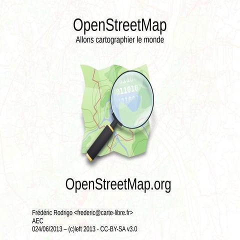 Open Street Map : allons cartographier le monde
