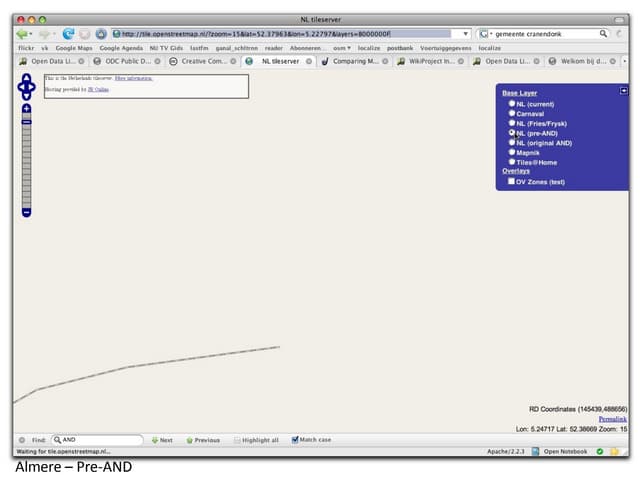 OpenStreetMap Netherlands Since AND import