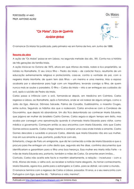 Os maias   analise global