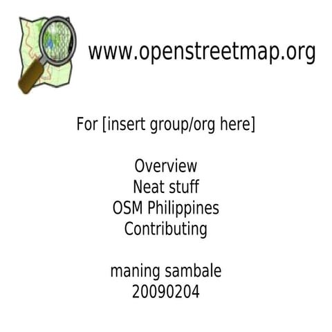 OSM Philippines presentation