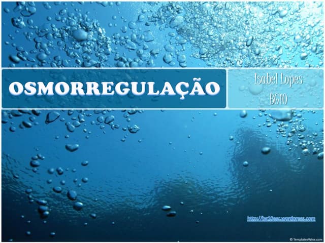 Osmorregulação