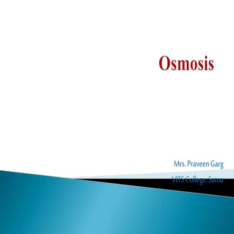 Osmosis