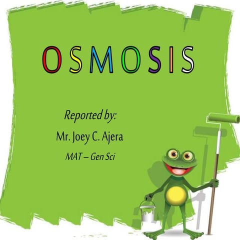 About Osmosis