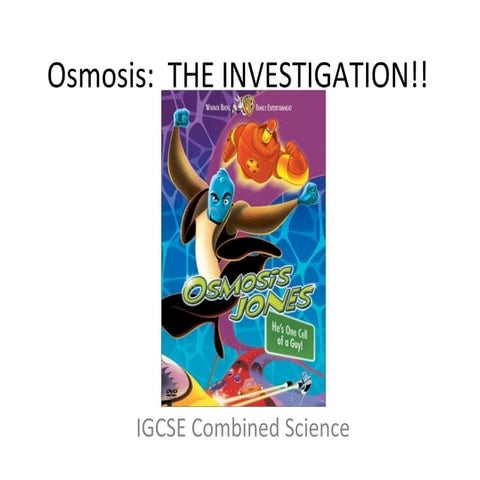 Osmosis report powerpoint