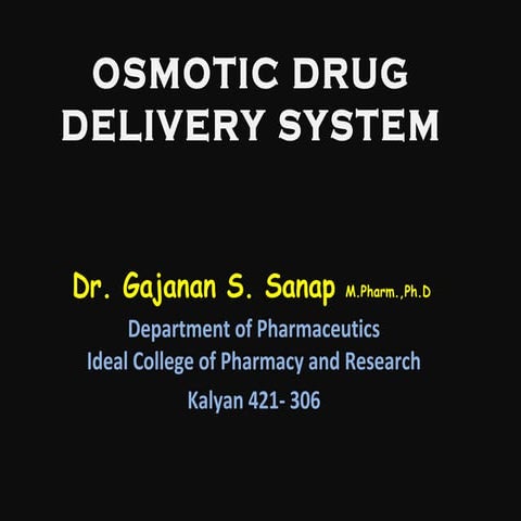 Osmotic Drug Delivery System