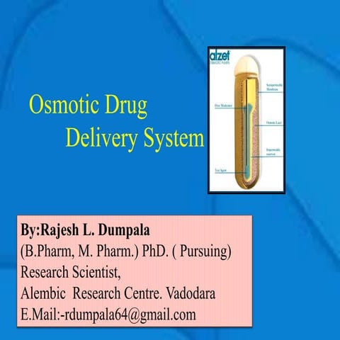 Chapter on Osmotic drug delivery system