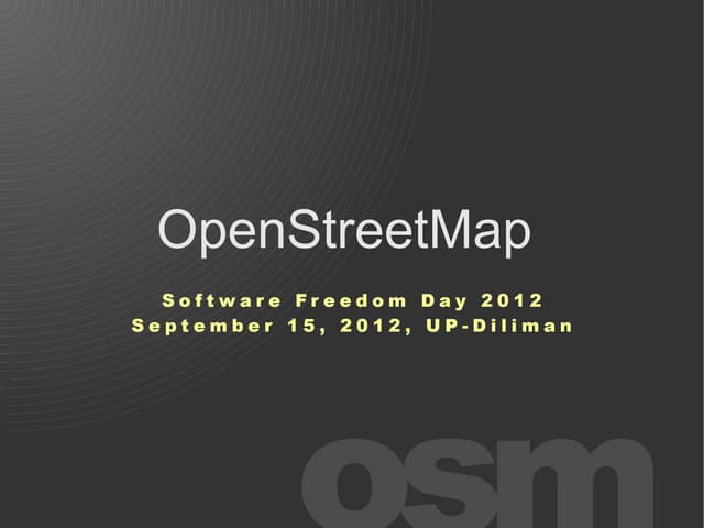 OSM SFD2012