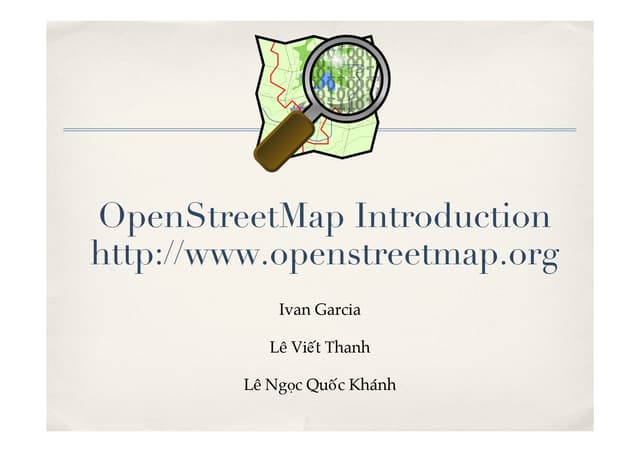 Giới thiệu OpenStreetMap
