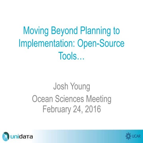 2016 Ocean Sciences Meeting tutorial